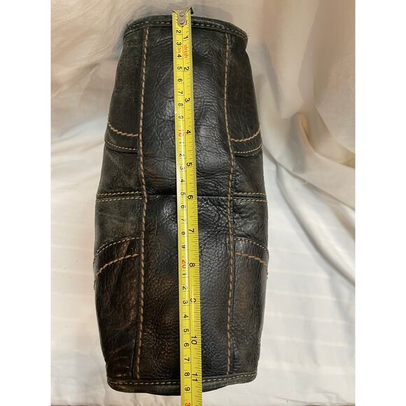 Vintage Fossil Leather Crossover Purse - Picture 3 of 7